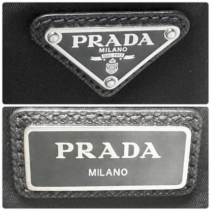 Prada Triangle Logo Belt Bag Black Nylon