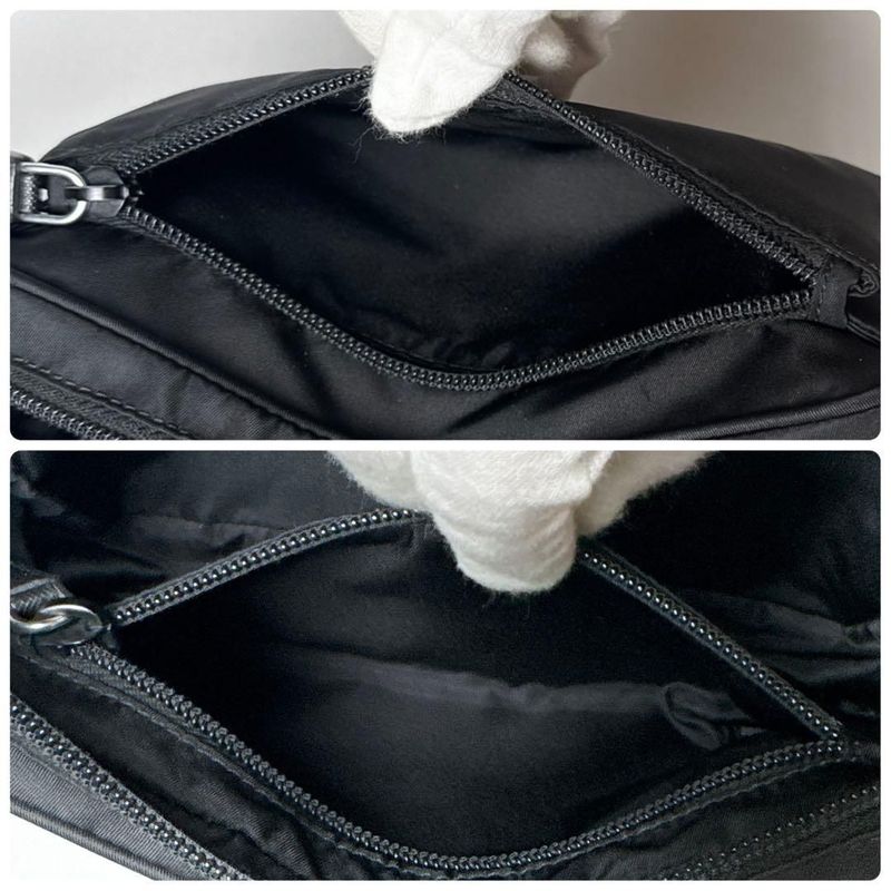 Prada Triangle Logo Belt Bag Black Nylon