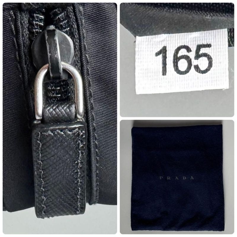Prada Triangle Logo Belt Bag Black Nylon