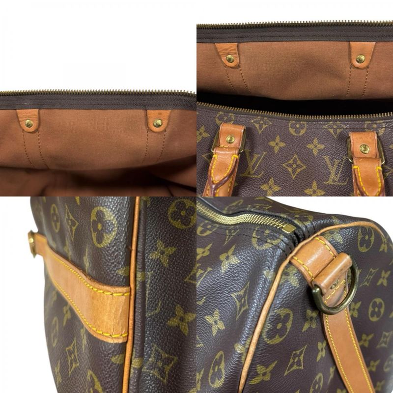 Louis Vuitton Keepall Monogram Shoulder Bag Canvas Brown