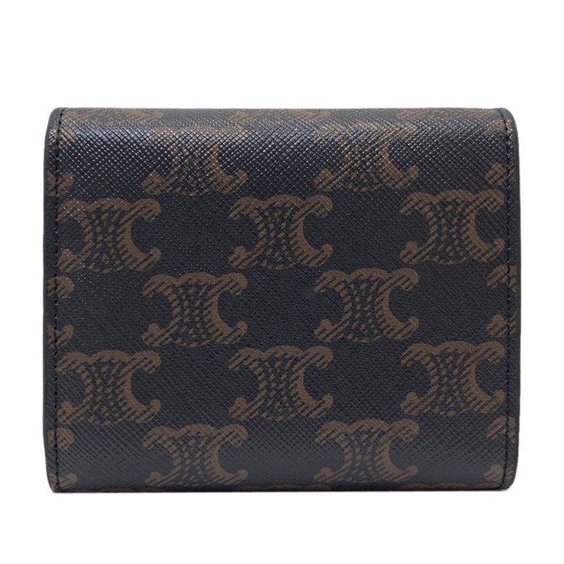 Celine Triomphe Bifold Wallet Leather