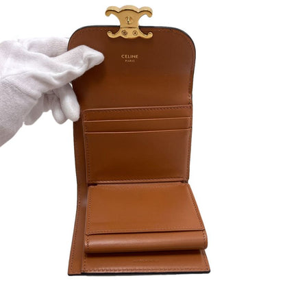 Celine Triomphe Bifold Wallet Leather