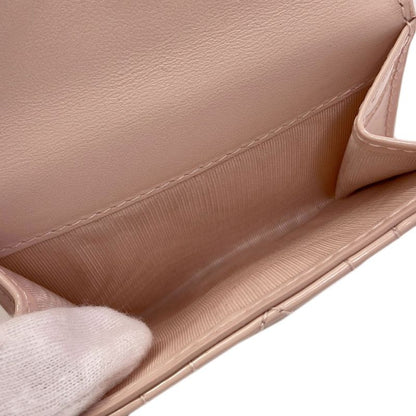 Dior Lady Lotus Bifold Wallet Patent Leather