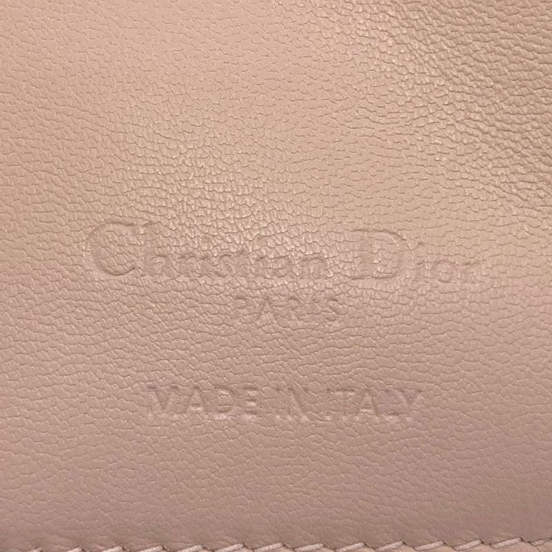 Dior Lady Lotus Bifold Wallet Patent Leather