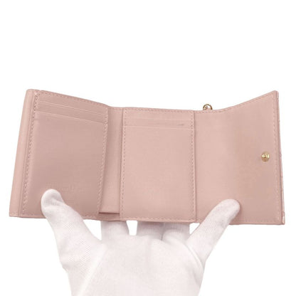 Dior Lady Lotus Bifold Wallet Patent Leather