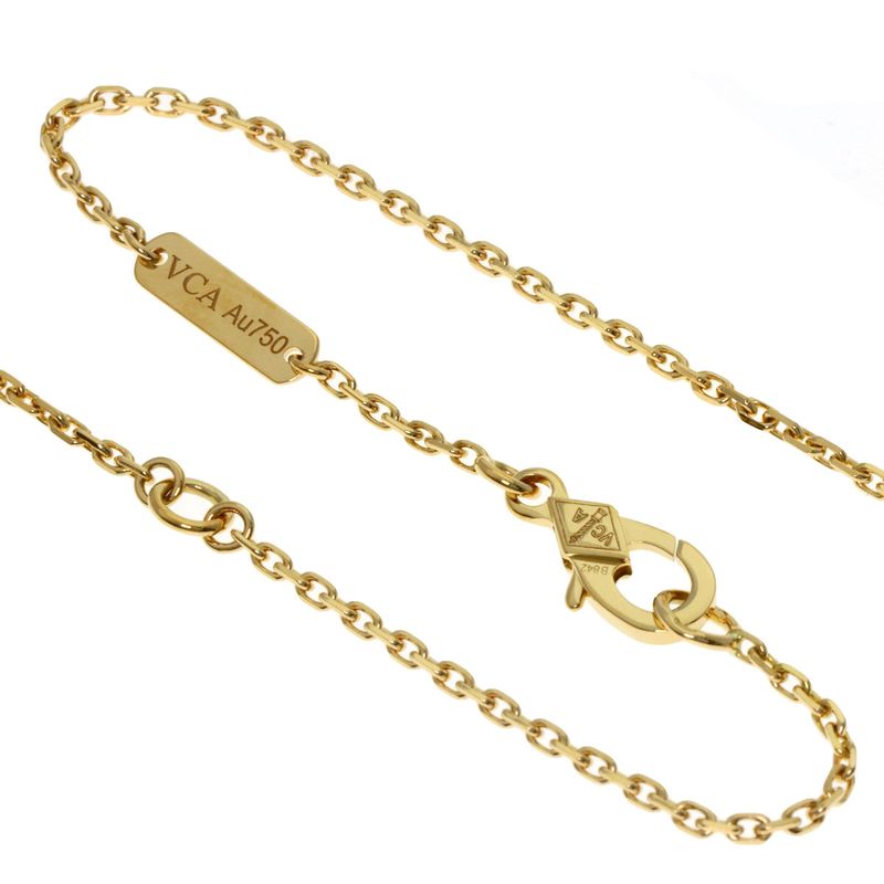 Van Cleef & Arpels Lucky Alhambra Papillon Necklace 18k Yellow Gold