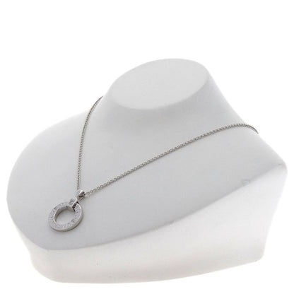 Bvlgari Double Logo Diamond Necklace 18k White Gold