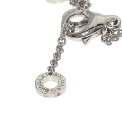 Bvlgari Double Logo Diamond Necklace 18k White Gold