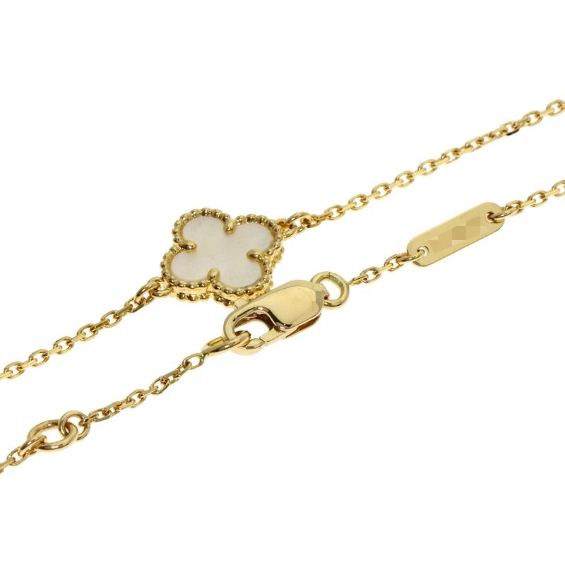 Van Cleef & Arpels Sweet Alhambra Mother of Pearl Bracelet 18k Yellow Gold