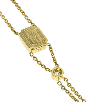 Harry Winston Hwlogo Diamond Bracelet 18k Yellow Gold