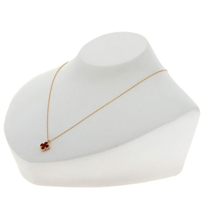Van Cleef & Arpels Sweet Alhambra Canelian Necklace 18k Pink Gold