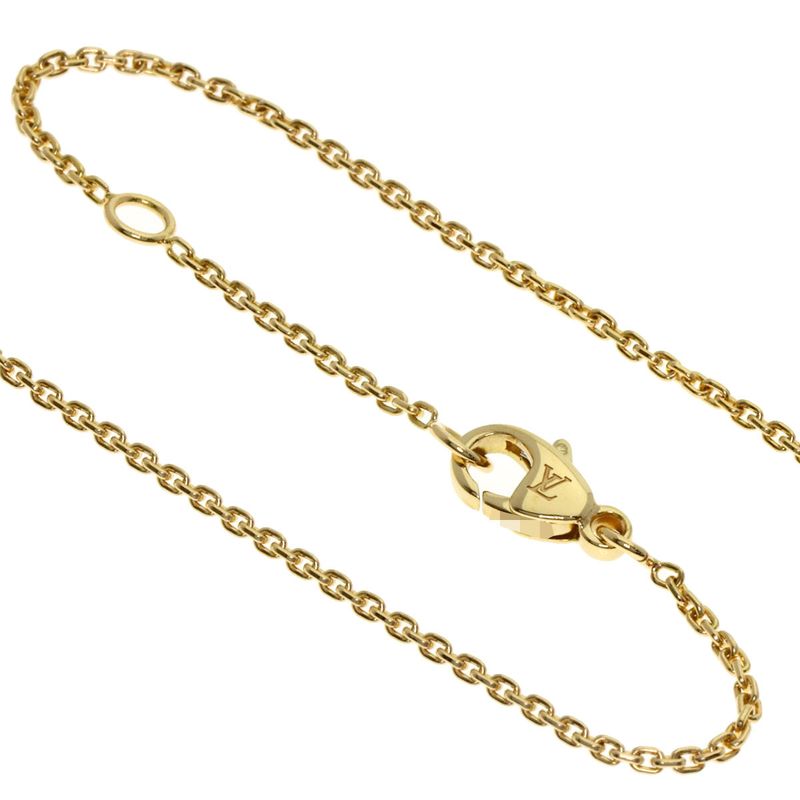 Louis Vuitton Pendant Monogram Idylle Diamond Necklace 18k Yellow Gold