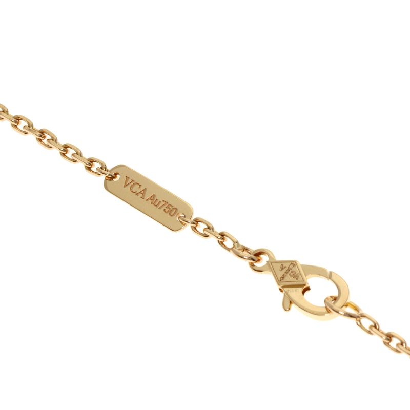 Van Cleef & Arpels Lucky Spring Onyx Carnelian Bracelet 18k Pink Gold
