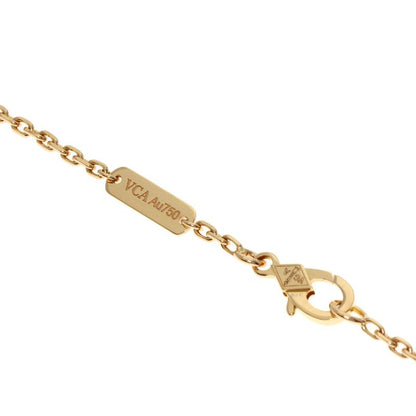 Van Cleef & Arpels Lucky Spring Onyx Carnelian Bracelet 18k Pink Gold