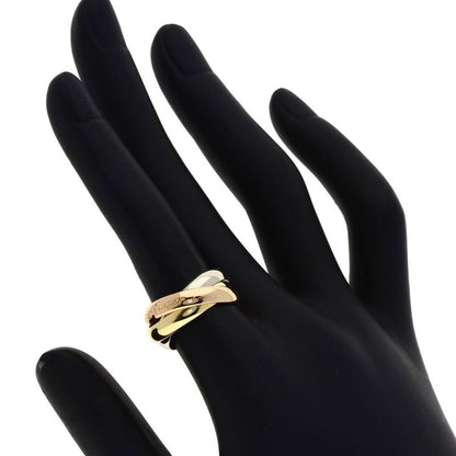 Cartier Trinity 49 Ring 18k Yellow Gold 18k White Pink