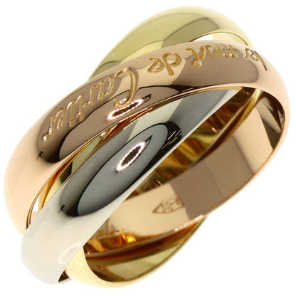 Cartier Trinity 49 Ring 18k Yellow Gold 18k White Pink