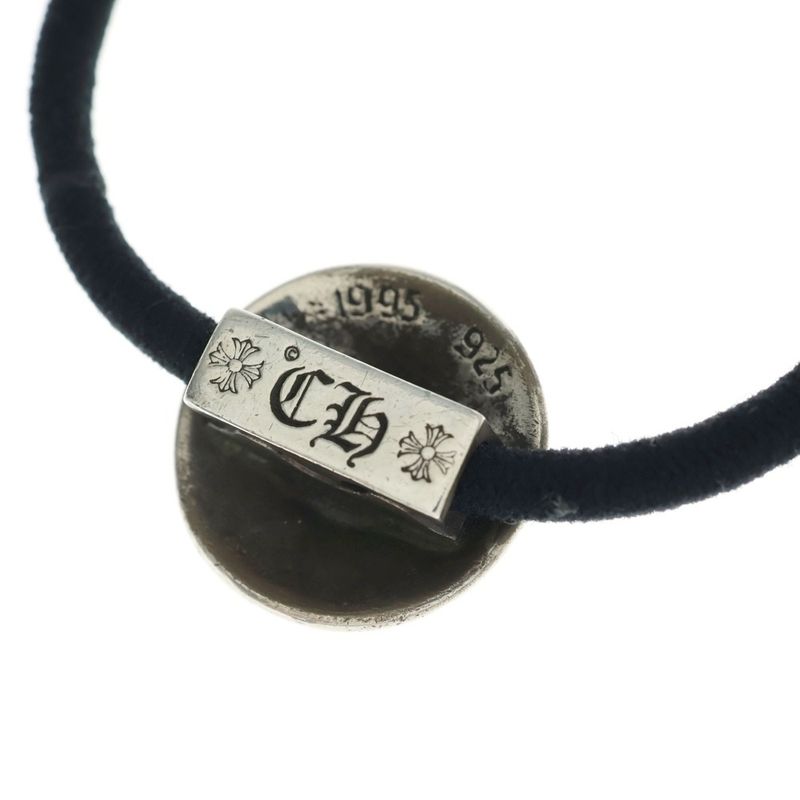 Chrome Hearts Hairband Cross Ball Headband Hair Tie Concho Silver
