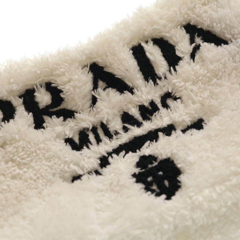 Prada Re Edition Shoulder Bag White Fur