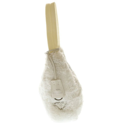Prada Re Edition Shoulder Bag White Fur