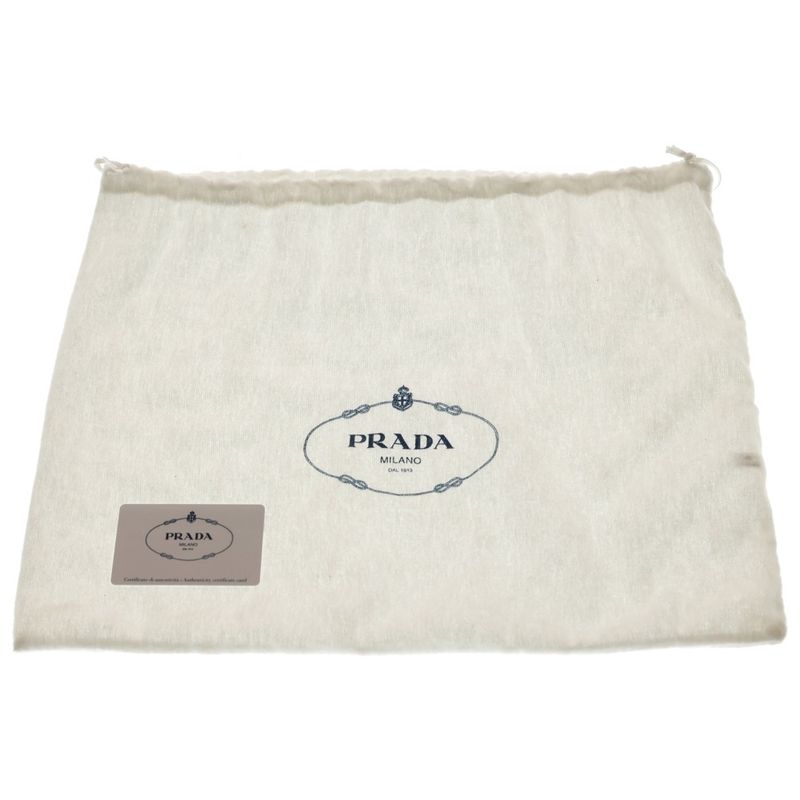 Prada Re Edition Shoulder Bag White Fur