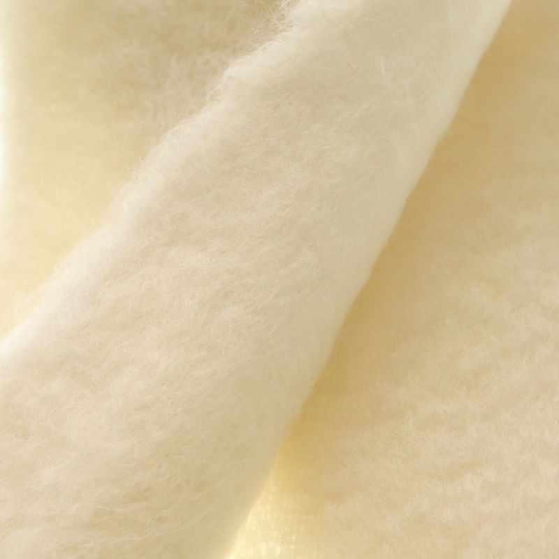 Loewe Logo Leather Patch Fringe Scarf White