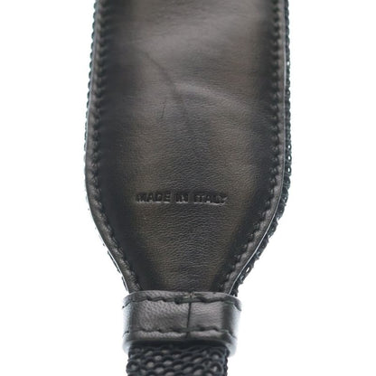 Dior Shoulder Strap Flower Motif Embroidery Black Gold