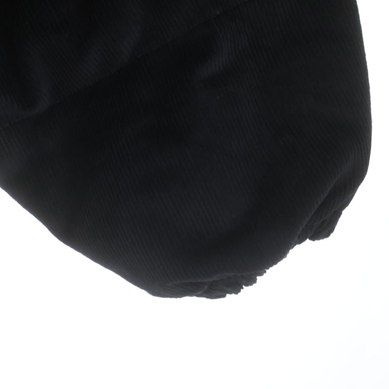 Prada Detachable Sleeve Corduroy Down Jacket Black