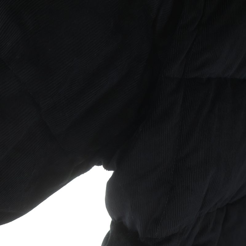 Prada Detachable Sleeve Corduroy Down Jacket Black