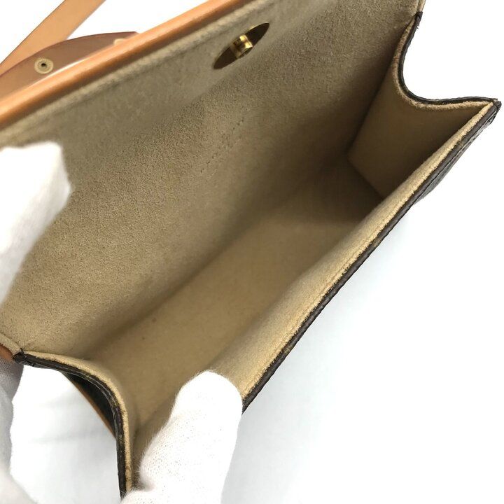 Louis Vuitton Pochette Florentine Monogram Belt Bag Leather Brown