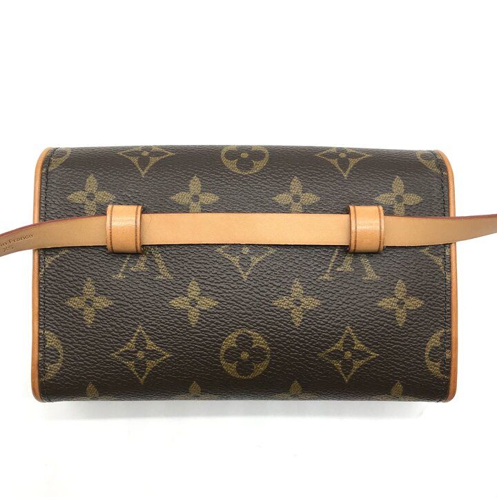 Louis Vuitton Pochette Florentine Monogram Belt Bag Leather Brown