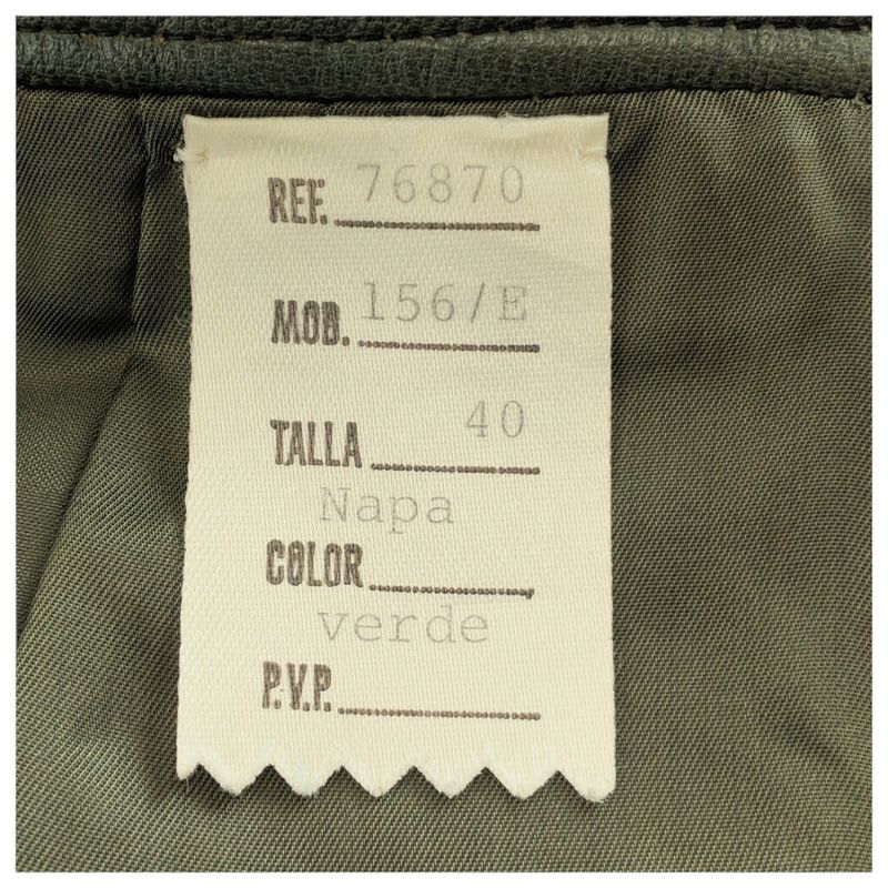Loewe 40 Green Gold Leather 156 Skirt