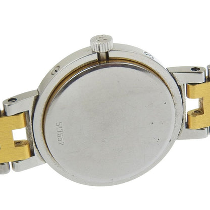 Hermes Clipper Stainless Steel Quartz Analog Display White Dial Watch