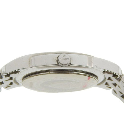 Gucci Stainless Steel Quartz Analog Display White Shell Dial Watch