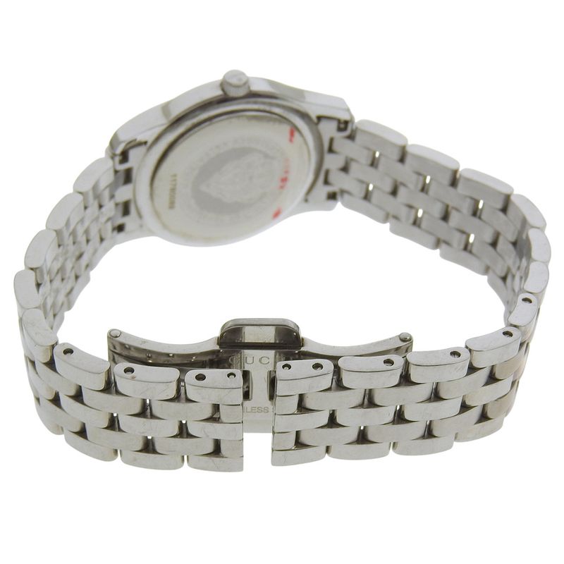 Gucci Stainless Steel Quartz Analog Display White Shell Dial Watch