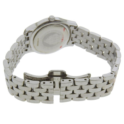 Gucci Stainless Steel Quartz Analog Display White Shell Dial Watch