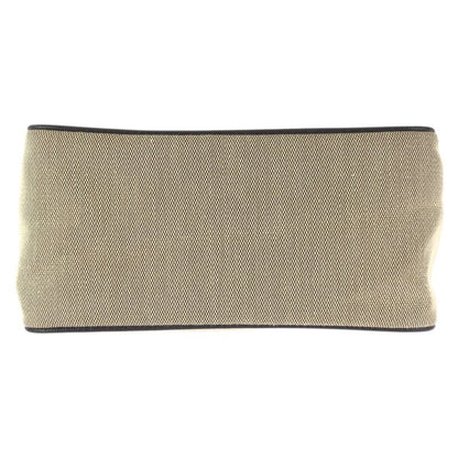 Gucci Sherry Line Beige Silver Canvas Leather Handbag Pouch