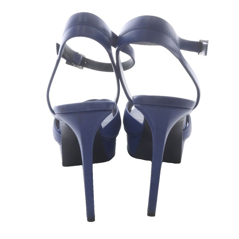 Saint Laurent Paris Sandals Strap Leather 37 Blue