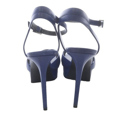 Saint Laurent Paris Sandals Strap Leather 37 Blue