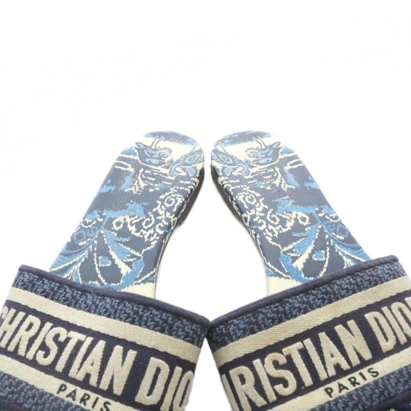 Dior Dway Sandals Logo 36 Blue