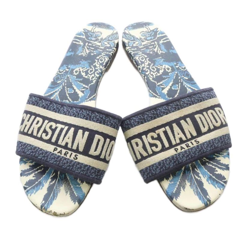 Dior Dway Sandals Logo 36 Blue
