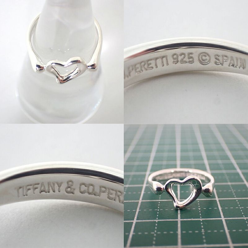 Tiffany & Co 925 Open Heart Ring