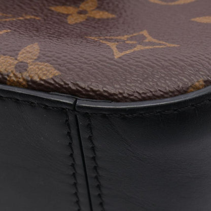 Louis Vuitton Shoulder Bag Saintonge Noir Black Canvas Leather