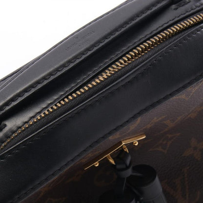 Louis Vuitton Shoulder Bag Saintonge Noir Black Canvas Leather