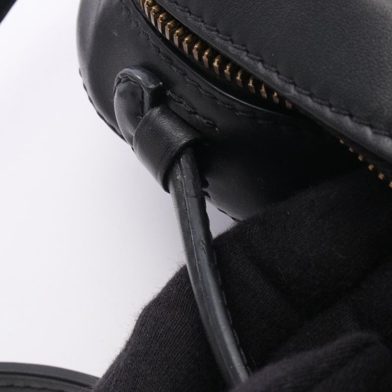 Louis Vuitton Shoulder Bag Saintonge Noir Black Canvas Leather