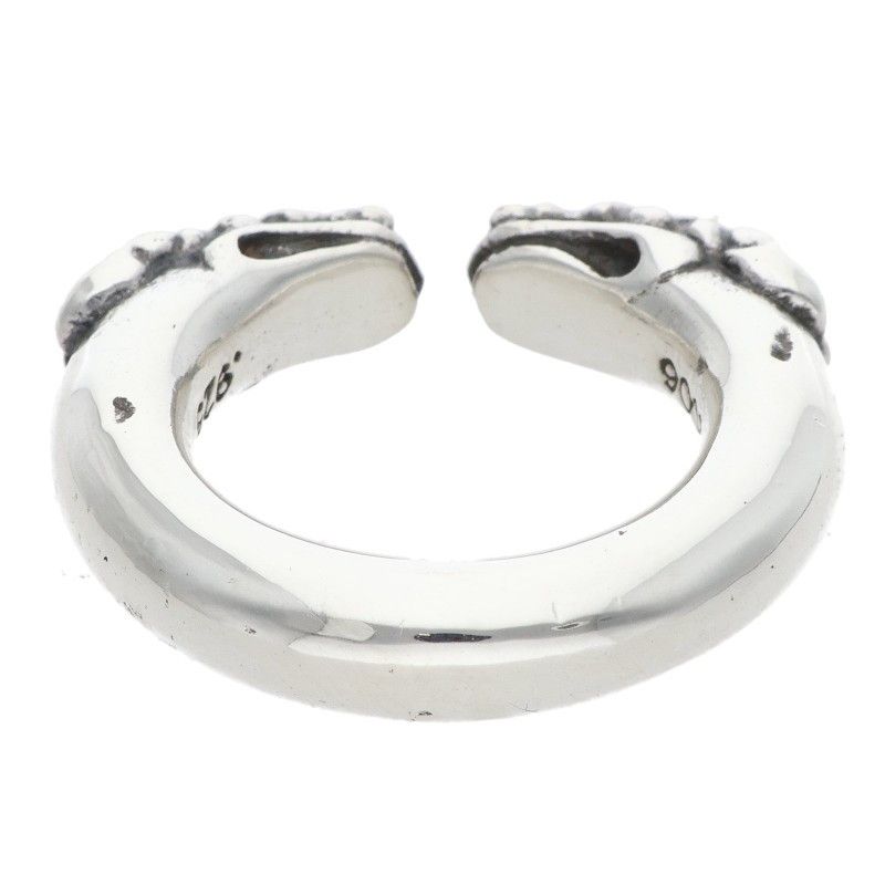 Chrome Hearts Double Dog Ring Dog Silver