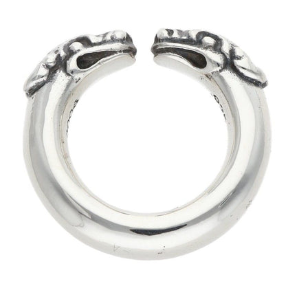 Chrome Hearts Double Dog Ring Dog Silver