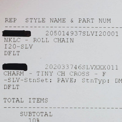 Chrome Hearts Tny Crsf P Dmnd Tiny Fat Cross Pave Diamond Pendant Silver