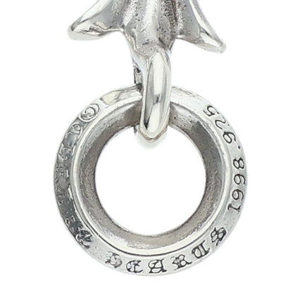 Chrome Hearts Tiny CH Cross Charm Silver Necklace Top