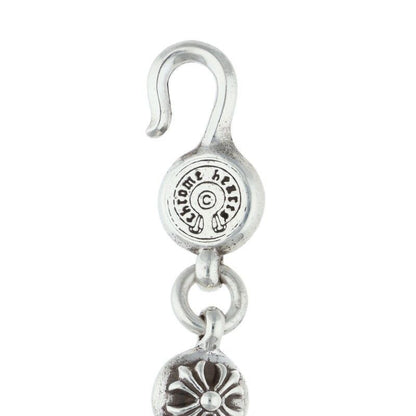 Chrome Hearts No2 Ball 2 Cross Silver Bracelet