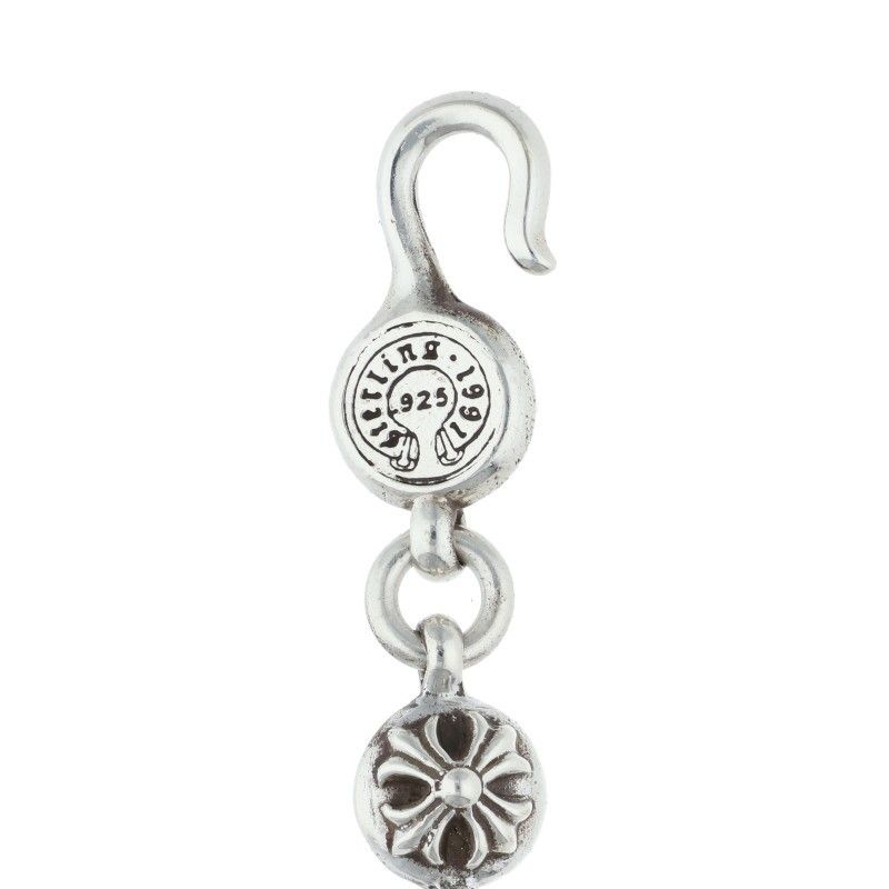 Chrome Hearts No2 Ball 2 Cross Silver Bracelet